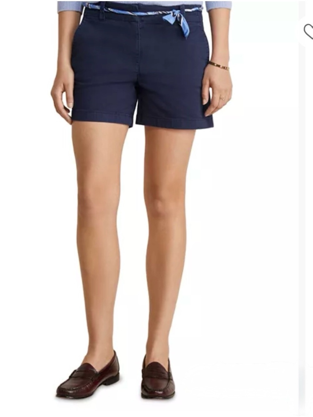 Vineyard Vines Navy Roll-Cuff Cotton Shorts